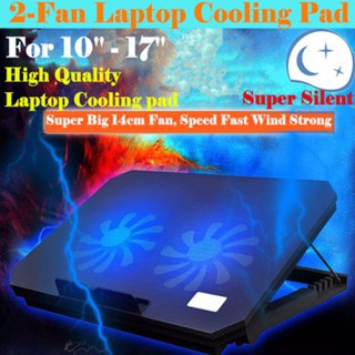 S200 Laptop 2- Fan Cooler Pad LED Notebook Cooler Computer USB Fan Stand Radiator heatsink