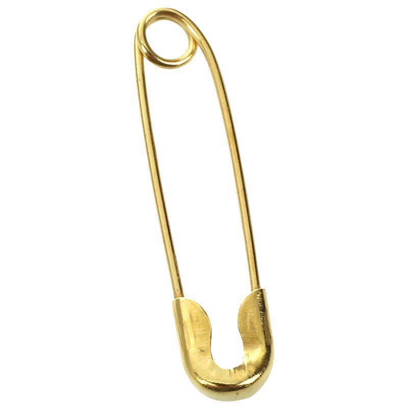100 pcs Metal Safety Pins, Gold Color 