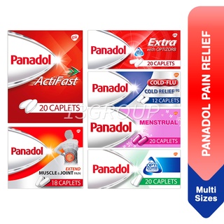 Panadol Extra Optizorb / ActiFast / Menstrual / Cough Cold Flu Relief, Assorted