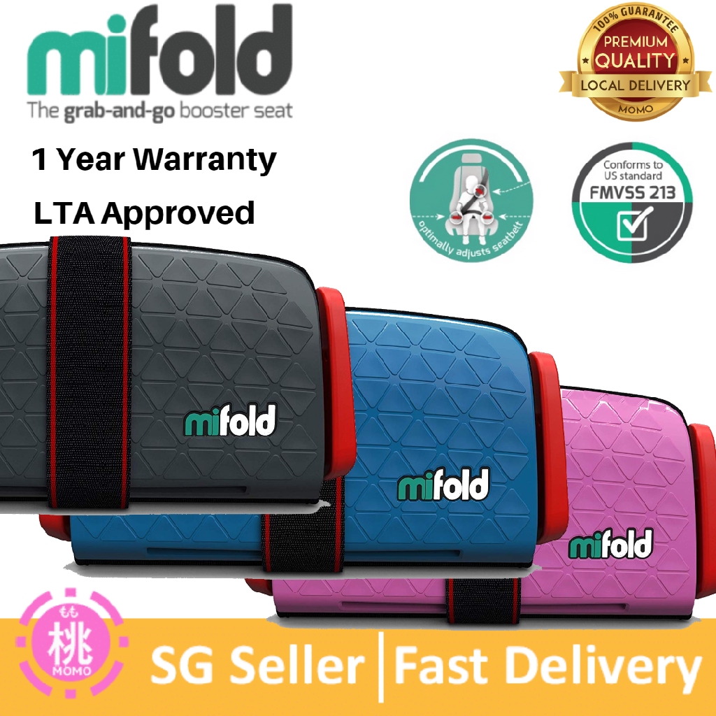 mifold Grab and go car Booster seat ( Various Colour Option ) Shopee