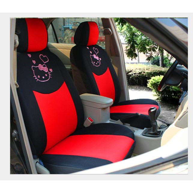 Hello Kitty Universal Car Seat Cover Full Set Velcromag