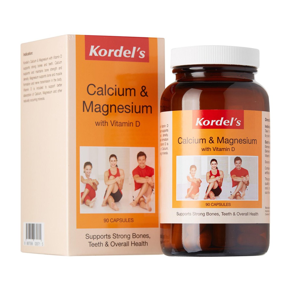 Kordel's Calcium And Magnesium With Vitamin D 90's Shopee Singapore