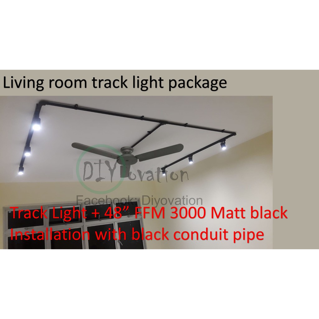 Bto Package Living Room Ceiling Fan And Track Light Shopee