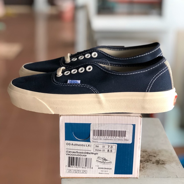 vans vault og authentic lx dress blue