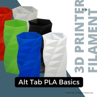 (Local Stock) PLA 3D Printer Filament Standard Colours Series 1.75mm 1kg for 3D Printing [Alt Tab Basic]