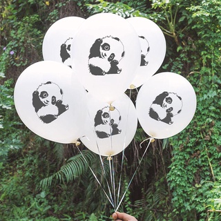 SUCHEN DIY Gifts Foil Balloons Cartoon Animal Birthday Party Banner Inflatable Toy New Kids Favors Baby Shower Cake Topper Panda Theme #7