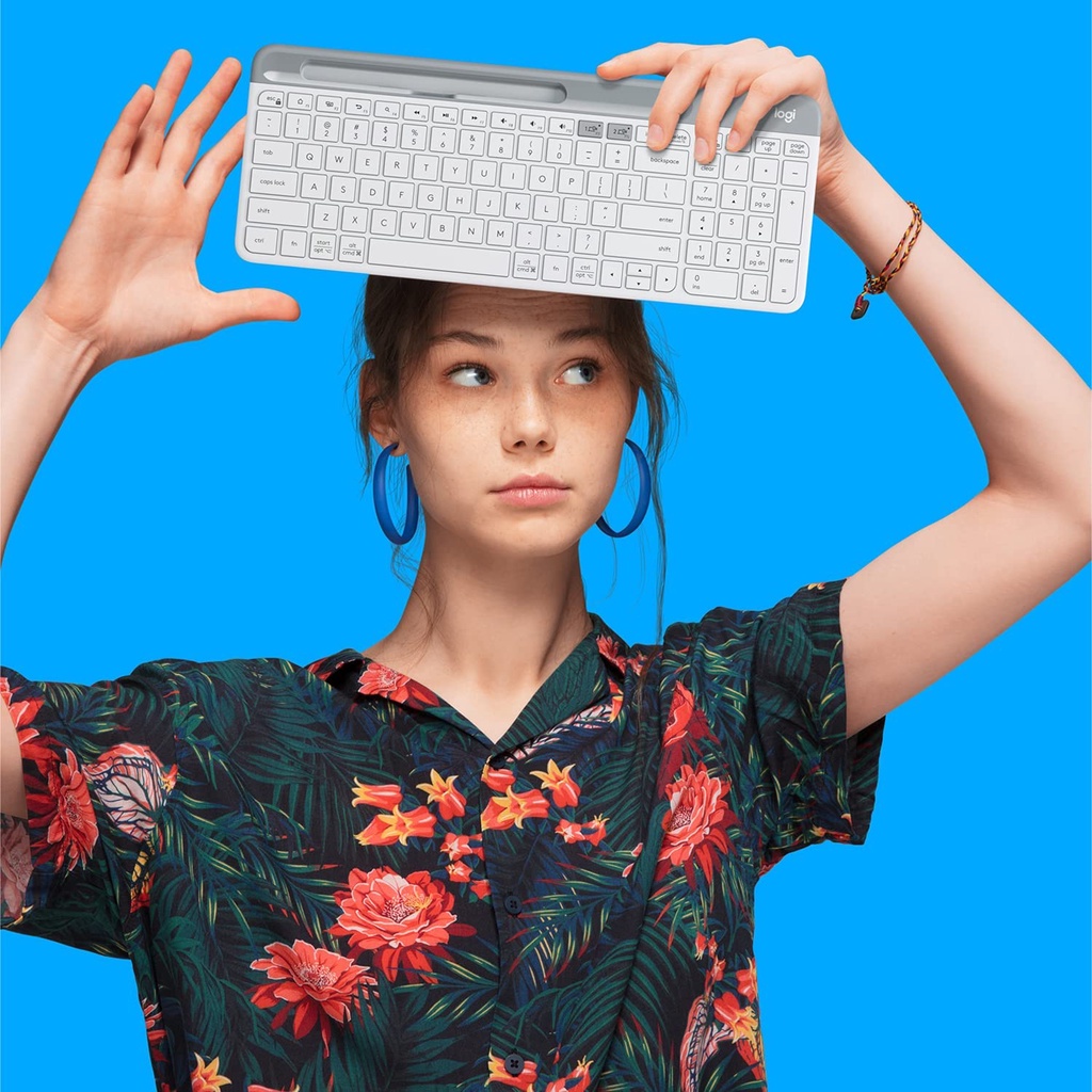 Logitech K580 Multi-Device Bluetooth Wireless Slient Keyboard with ...
