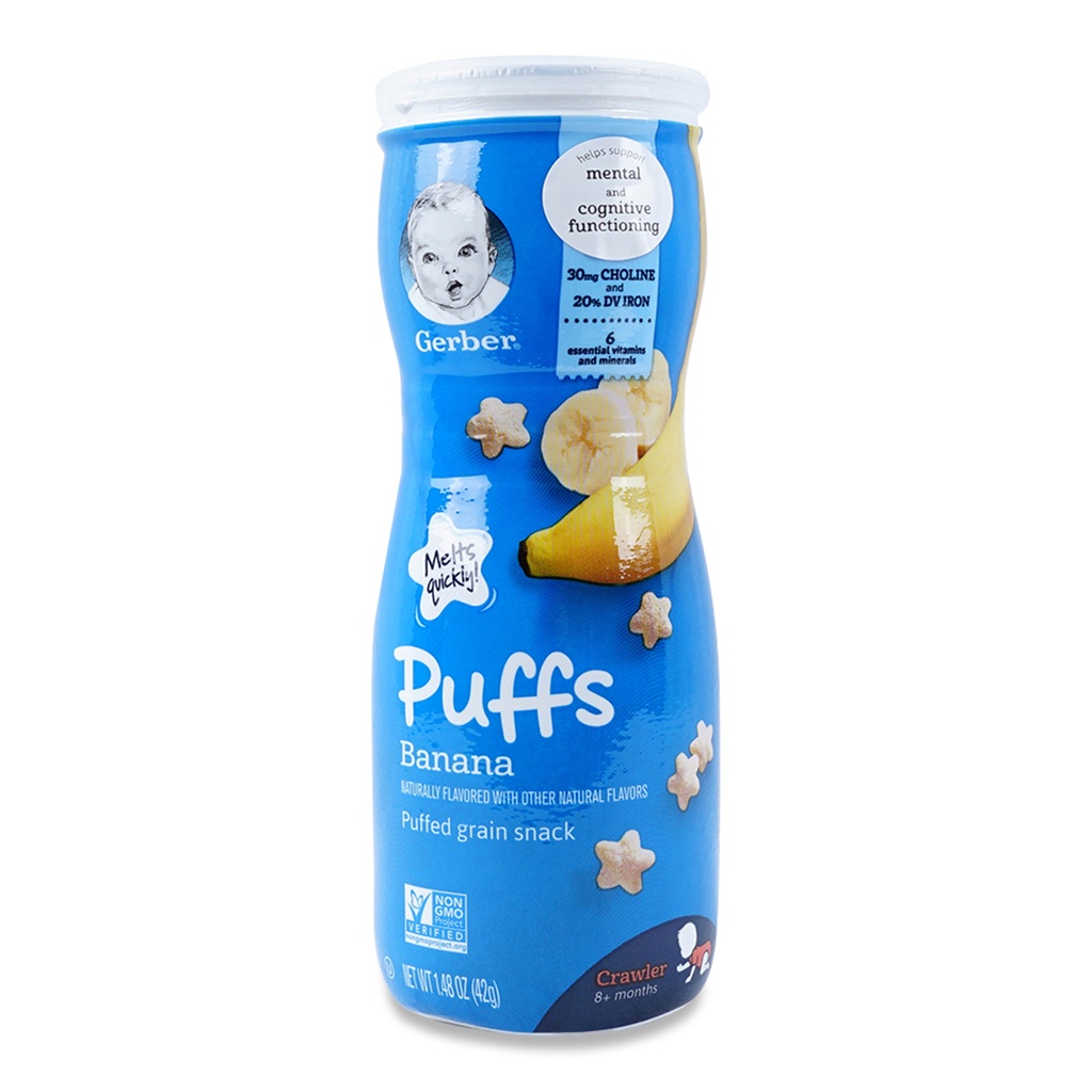 GERBER Puffs Cereal Snack 42g | Shopee Singapore