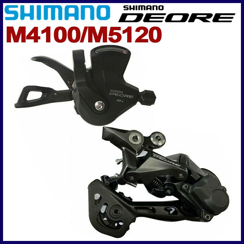 Shimano Deore M4100 MTB Mountain Bike Groupset 10 Speed RD-M5120 Rear ...