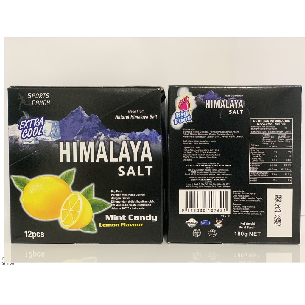Himalaya Bundle 2 Salt Candy Lemon Mint Flavor 15g Shopee Singapore