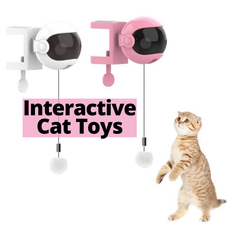 [SG] Interactive Cat Toys Automatic Lifting Cat Toy Cat Teaser ...