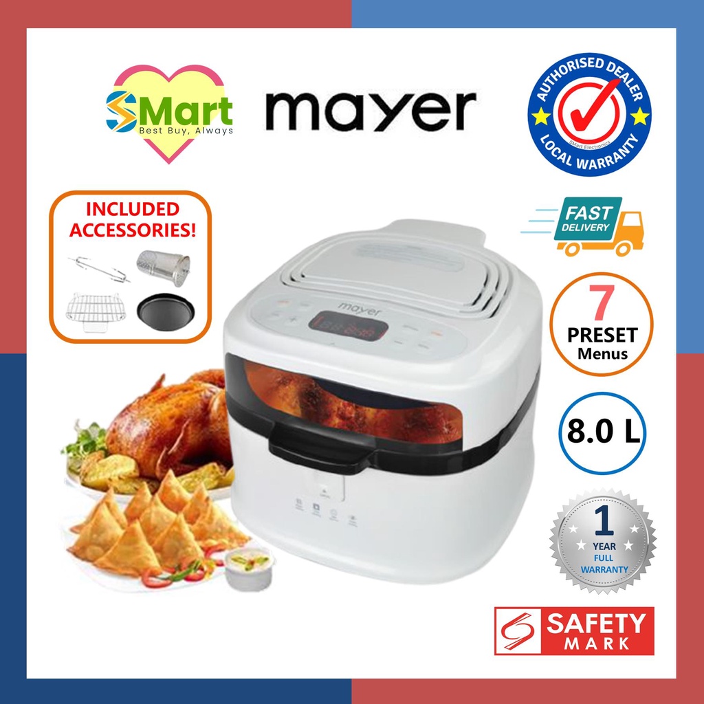 Mayer 8L Mighty Air Fryer [MMAF800] Shopee Singapore