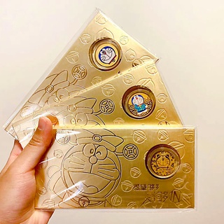 new pattern Doraemon Gold coins Full gold doraemon commemorative coin a birthday present