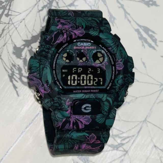 g shock purple green