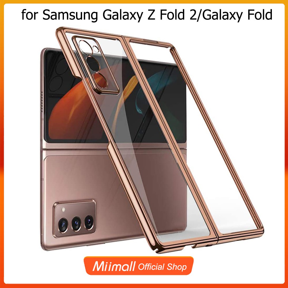 Miimall Samsung Galaxy Z Fold 2 Galaxy Fold Clear Case Extremely Thin Hard Pc Electroplating Case For Z Fold 2 Galaxy Fold Shopee Singapore