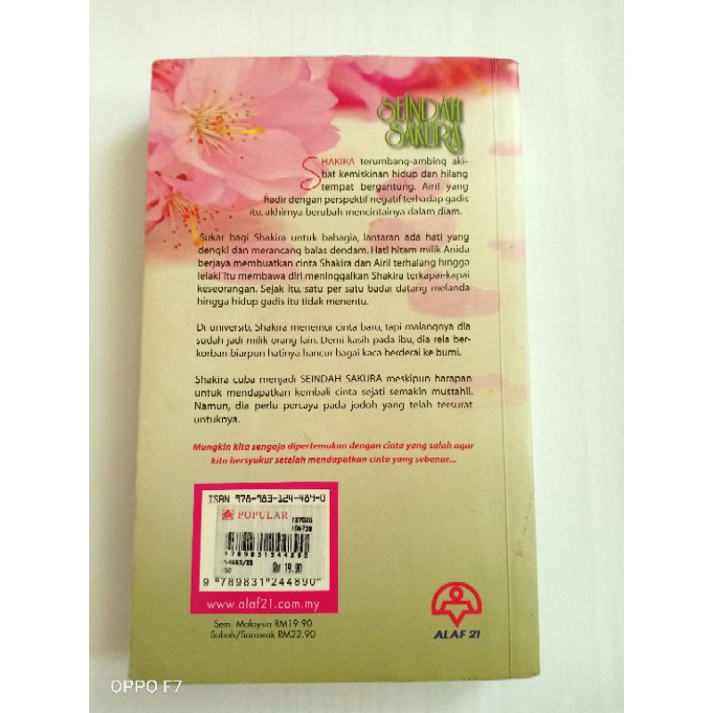 Ready Stock Novel Preloved Seindah Sakura Karya Liza Zahira Shopee Singapore