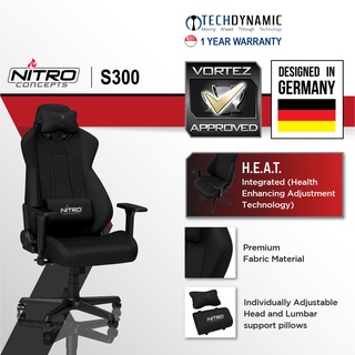 [SG Local Stock] Nitro Concepts S300 /S300EX/ E250 FABRIC / PU Leather Ergonomic Office / Gaming Chair [5 Color Options]