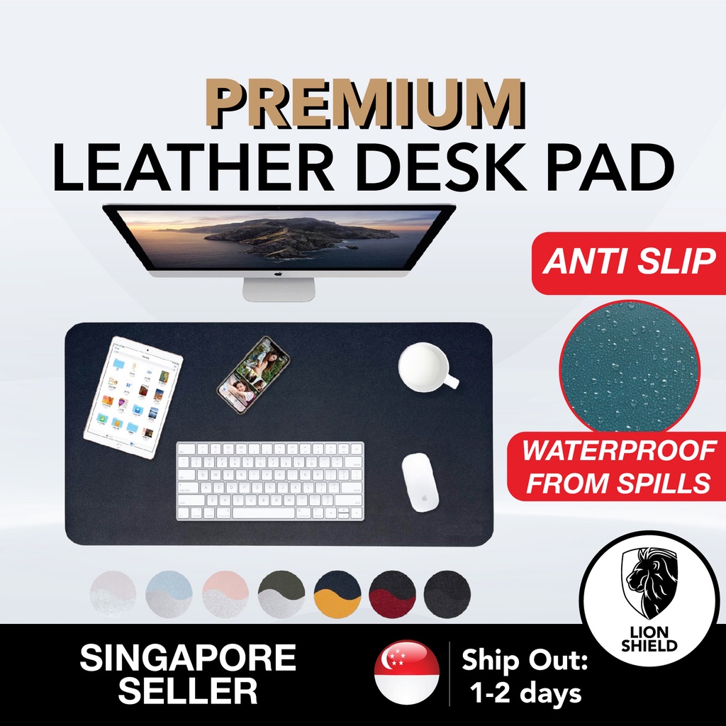 [SG] Desk Pad, PU Leather Desk Mat deskpad deskmat Mousepad (AntiSlip
