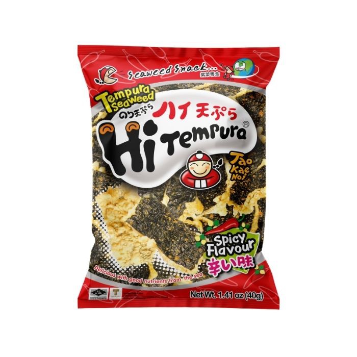 Tao Kae Noi Tempura Seaweed, Spicy, 40g (Halal) Shopee Singapore