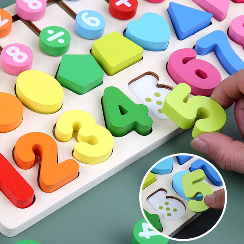 wooden math toys