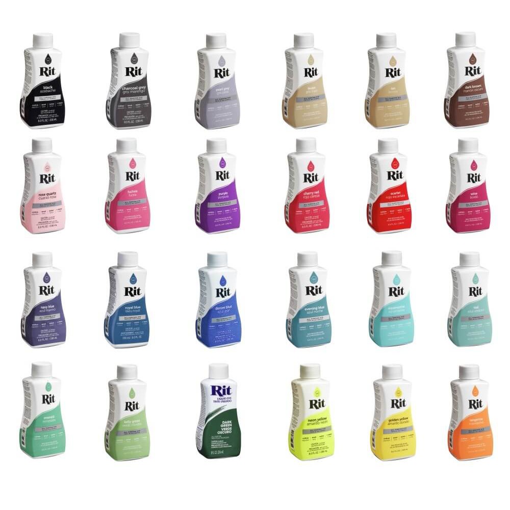 Rit All Purpose Liquid Fabric Dye (8oz) - (Colour List 1) | Shopee ...