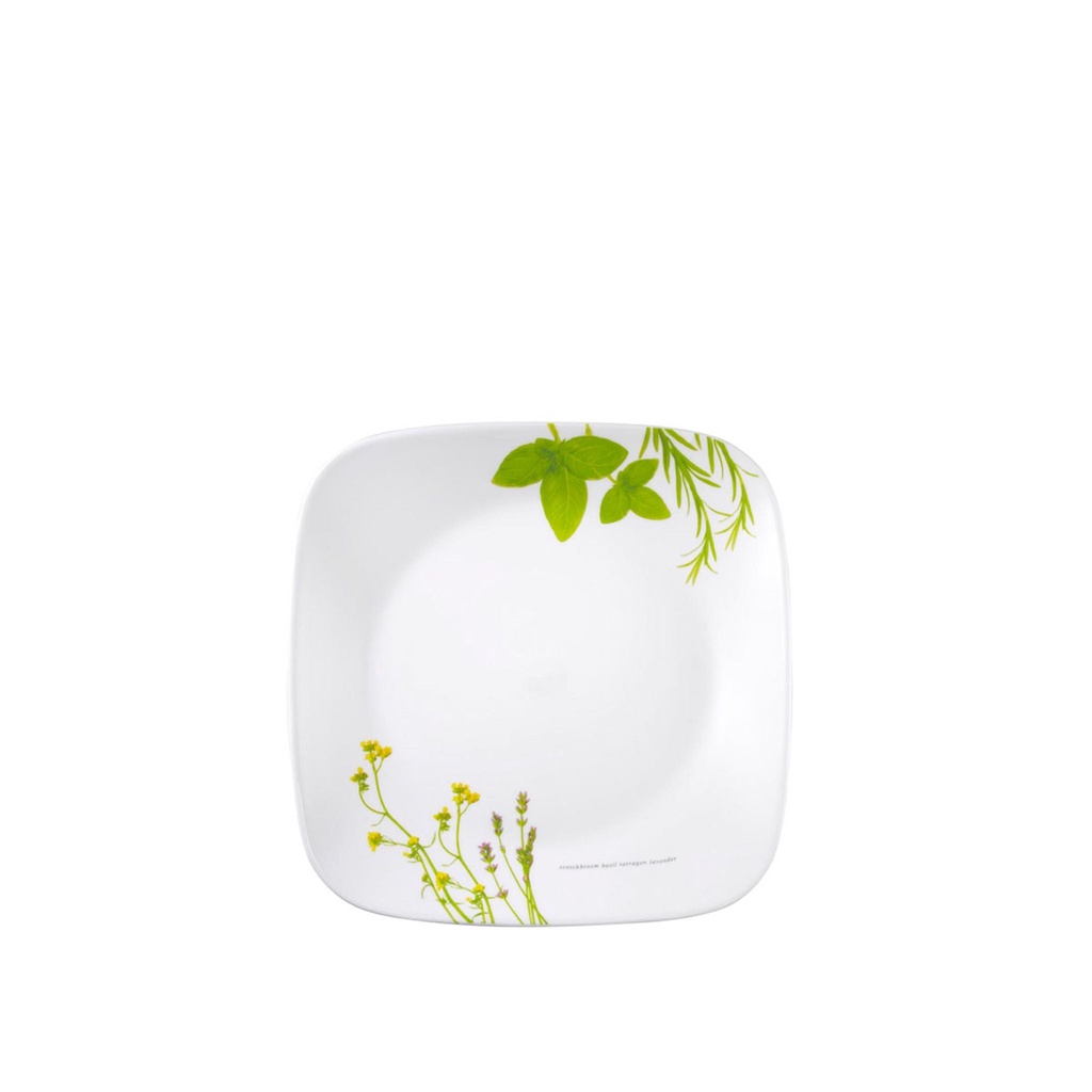 Corelle Square Round Luncheon Plate European Herbs (2211EH) Shopee Singapore