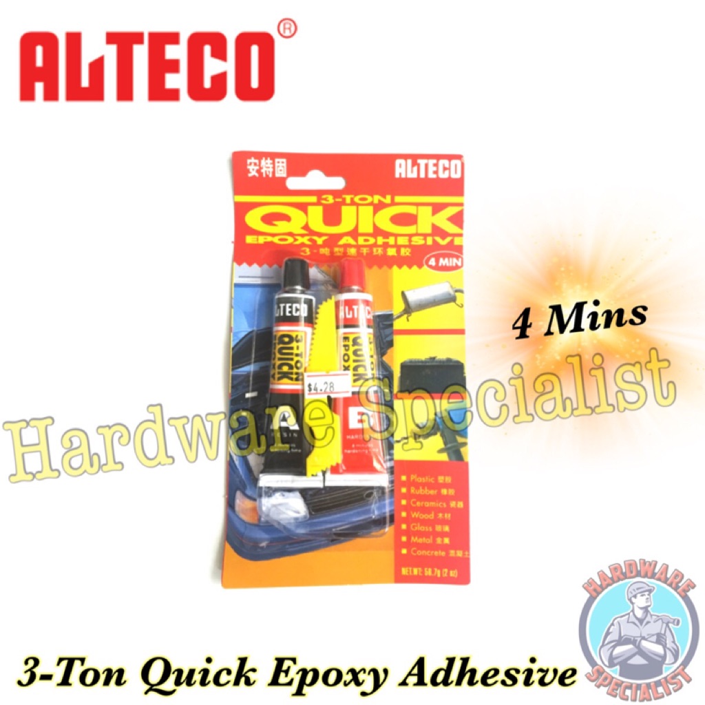 Alteco 3-Ton Quick Epoxy Adhesive | Shopee Singapore