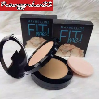 Maybelline Fit Me Two Way Cake Powder 2in1 Contents Compact & Wet Powder Foundation