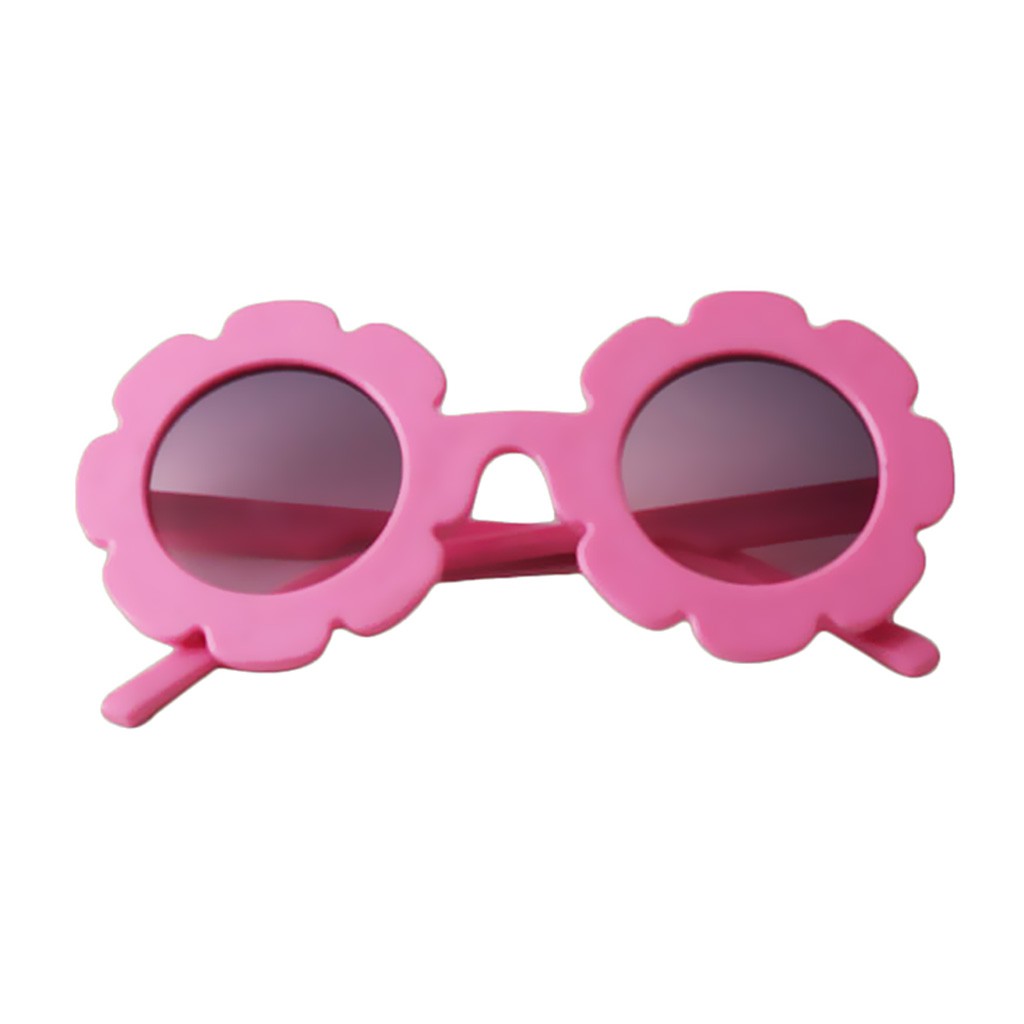 Milageto 3 PACK Baby Kids Girls Cute Flower UV400 Sunglasses Holiday Party Round Goggles 