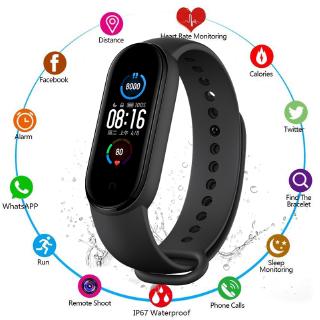 NEW M5 Smart Watch Waterproof Bluetooth Fitness Tracker Wristband Heart Rate Watch Bracelet
