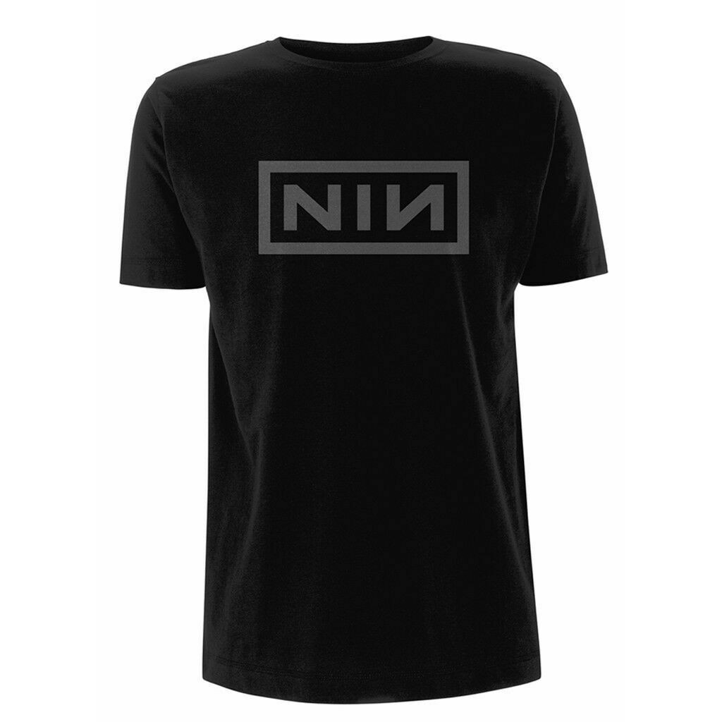 Nine Inch Nails T Shirt Grey Logo Classic Mens Rock Metal Tee Black New Shopee Singapore