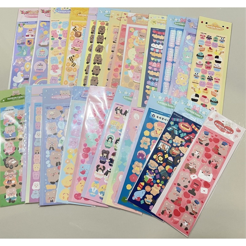 Rayeon Fancy Korean Stationary Deco Decor Seal sticker sheet Shopee
