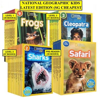 [SG STOCKS] National Geographic Kids (LATEST) Level 1, Level 2, Level 3, Pre-Reader FULL SET 137 Books