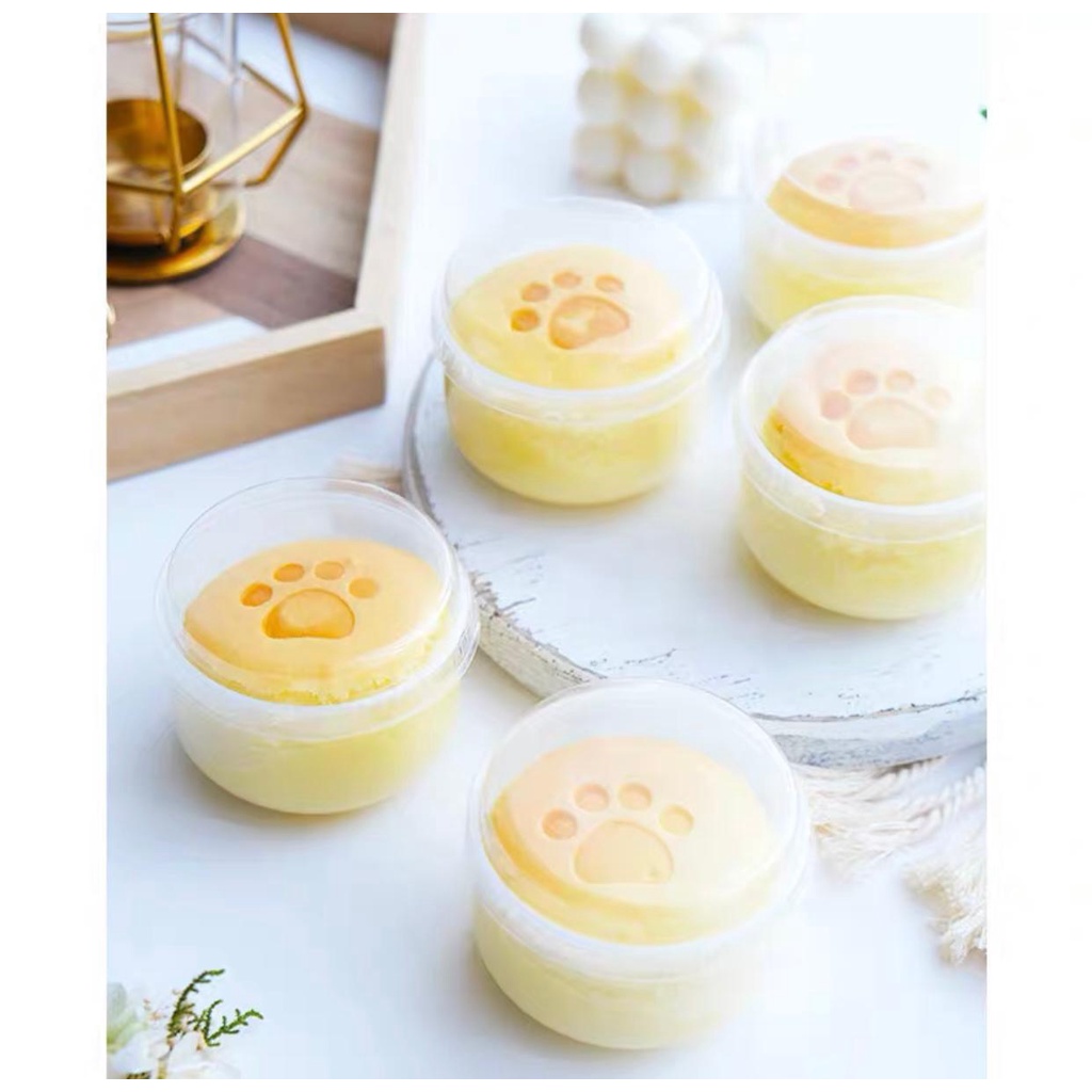20 pcs With lid Heat-resistant Curved pudding cup Baked pudding【G38】
