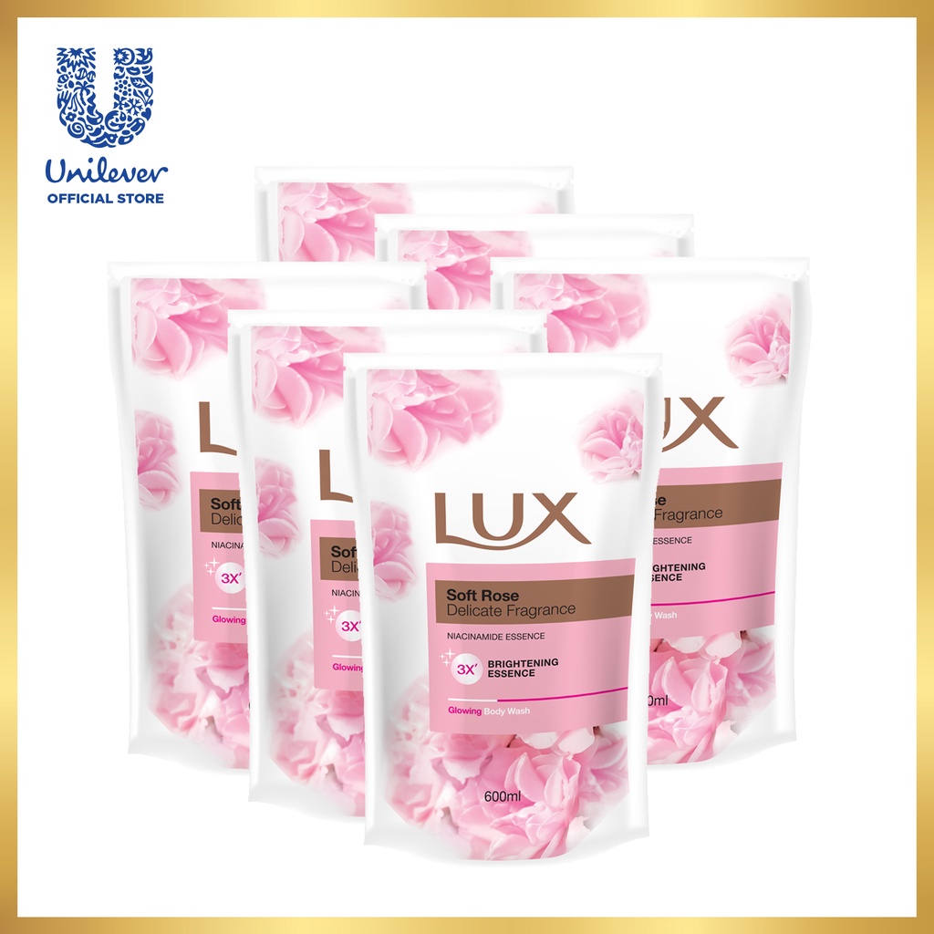 [Bundle of 6] LUX Body Wash 600ml Refill Shopee Singapore