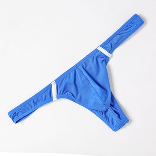Sexy Men Underwear Low Rise Solid Color Mens Thong Underpants Seluar ...
