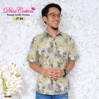 Kemeja Batik  JT 82 84 English  Cotton Regular Fit Baju  