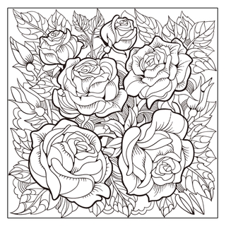 Download 20 pages of Adult coloring book flower pattern | Shopee ...