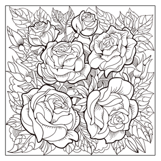 20 pages of Adult coloring book flower pattern | Shopee ...