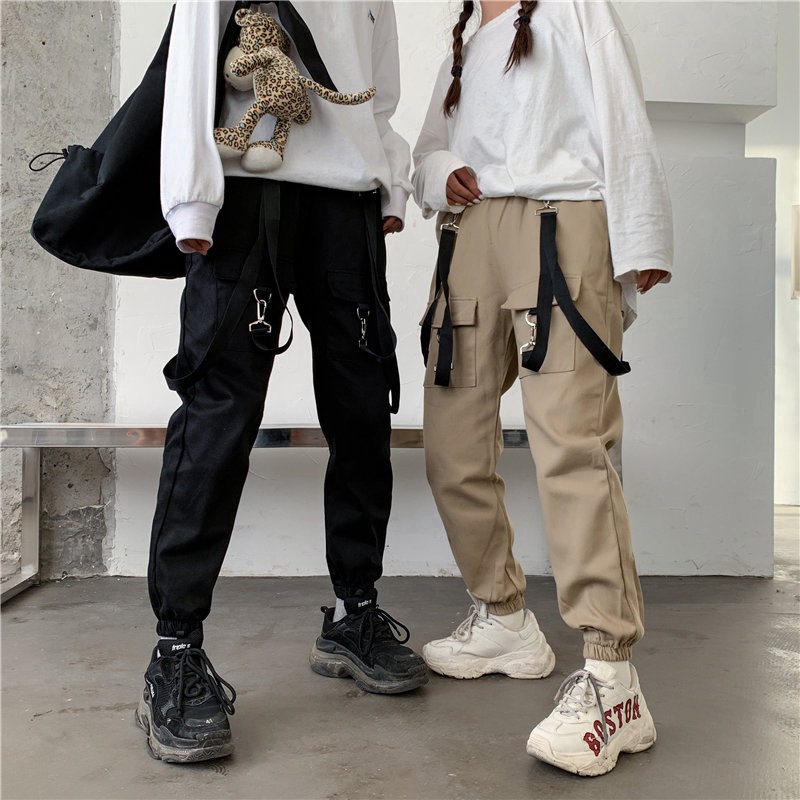 multi pockets casual cargo pants