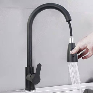 Black Stainless Steel kitchen tap for hot & cold With Pull Out Spout