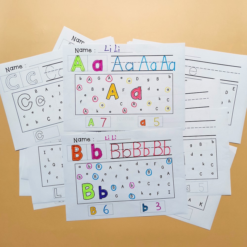 How to write 26 english letters picture