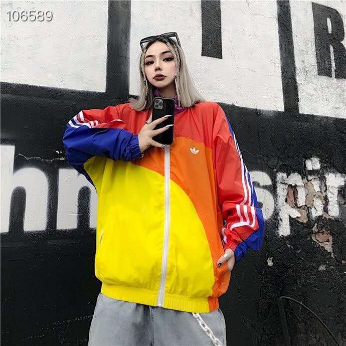 blue and purple adidas jacket