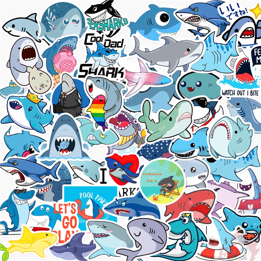 Stickers Paper & Party Supplies Stickers, Labels & Tags Shark Lover ...