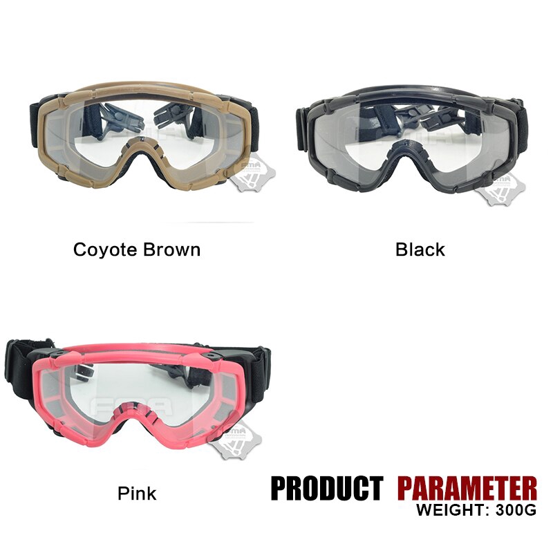 FMA SI-Ballistic Goggle Tactical Protective Glasses Anti Fog Dust Adjustable