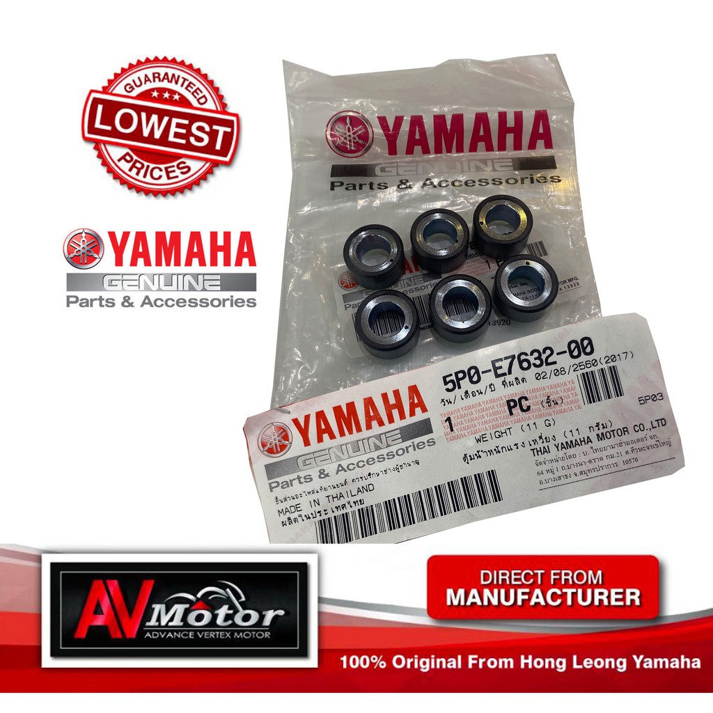 Yamaha Nouvo Lc Weight Roller 1 Set Shopee Singapore