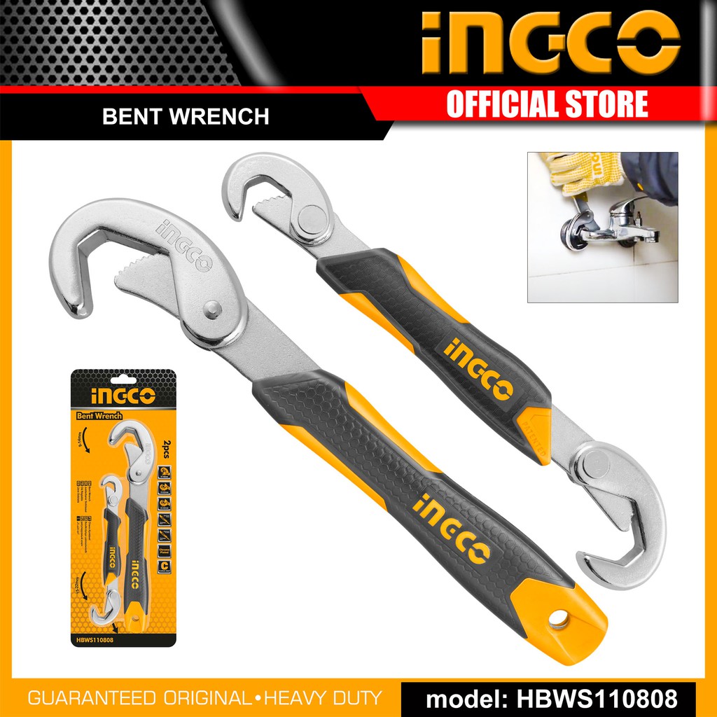 INGCO 2PCS BENT WRENCH SET HBWS110808 Shopee Singapore