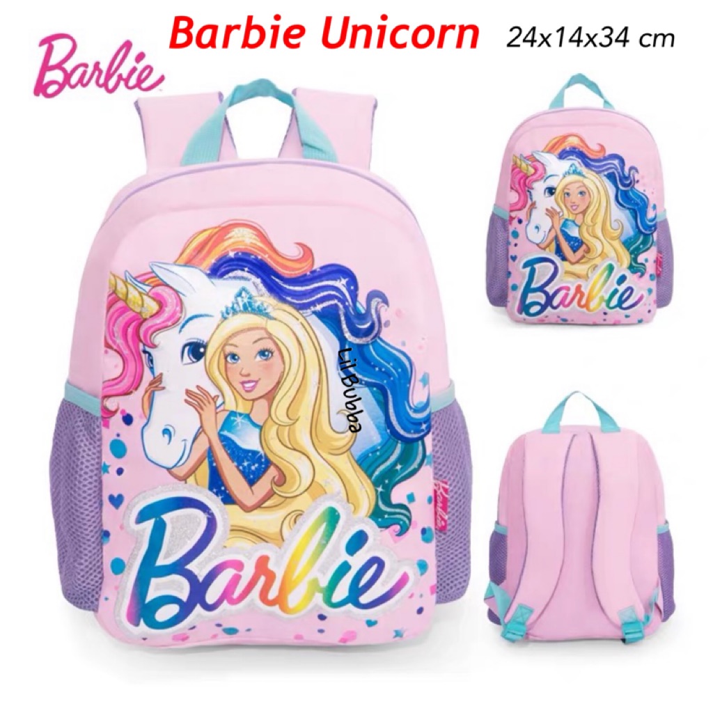 unicorn barbie backpack