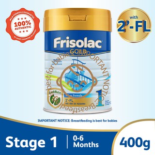 Frisolac Gold Stage 1 With 2'-Fl 400G - For Newborn 0-6 Months - Baby Milk Powder Formula