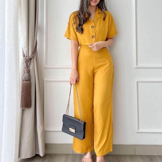 Premium Rayon Button Crop Suit